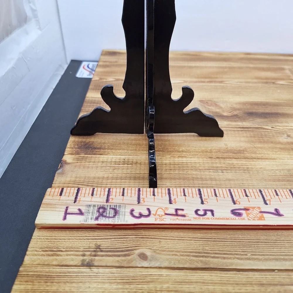 Holiday Halloween Colapsable Candle Sticks‎ Set X2 Metal Black
